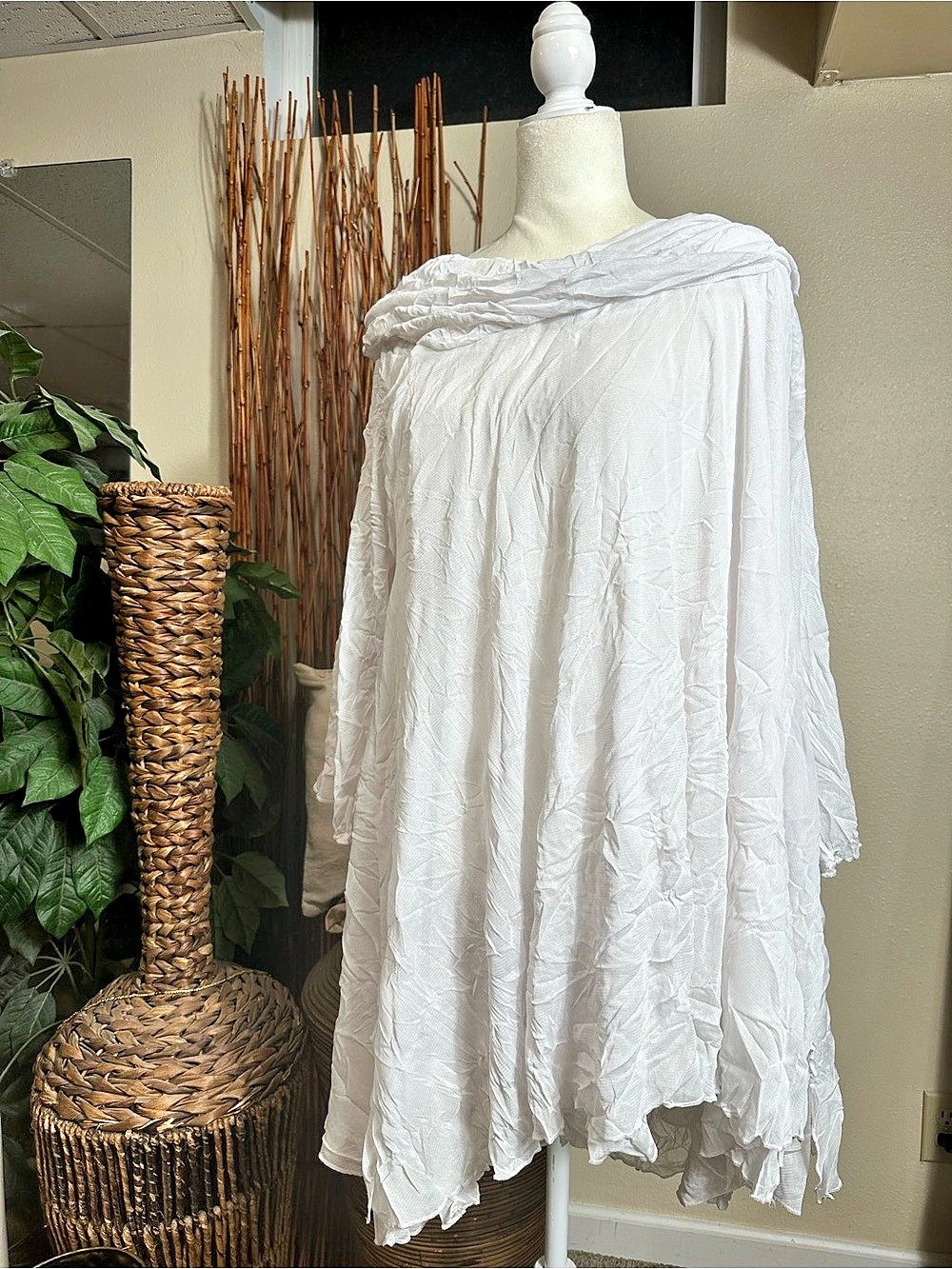 Comfy White Tunic Top